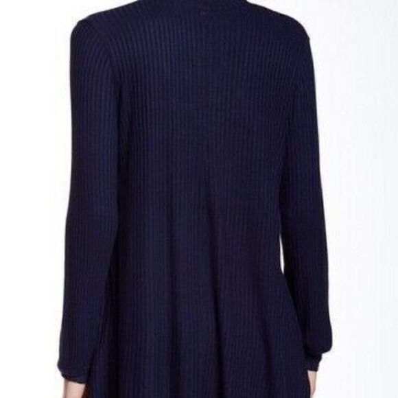 FREE PEOPLE Copa Banana Navy Blue Keyhole Ribbed - Picture 2 of 8